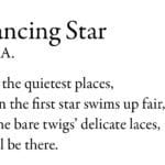 The Dancing Star by Mary Stella Edwards – first verse