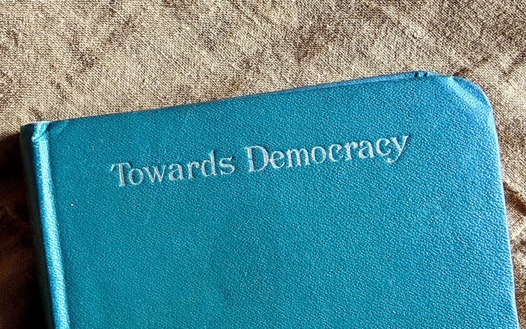 Cropped front cover of Towards Democracy by Edward Carpenter