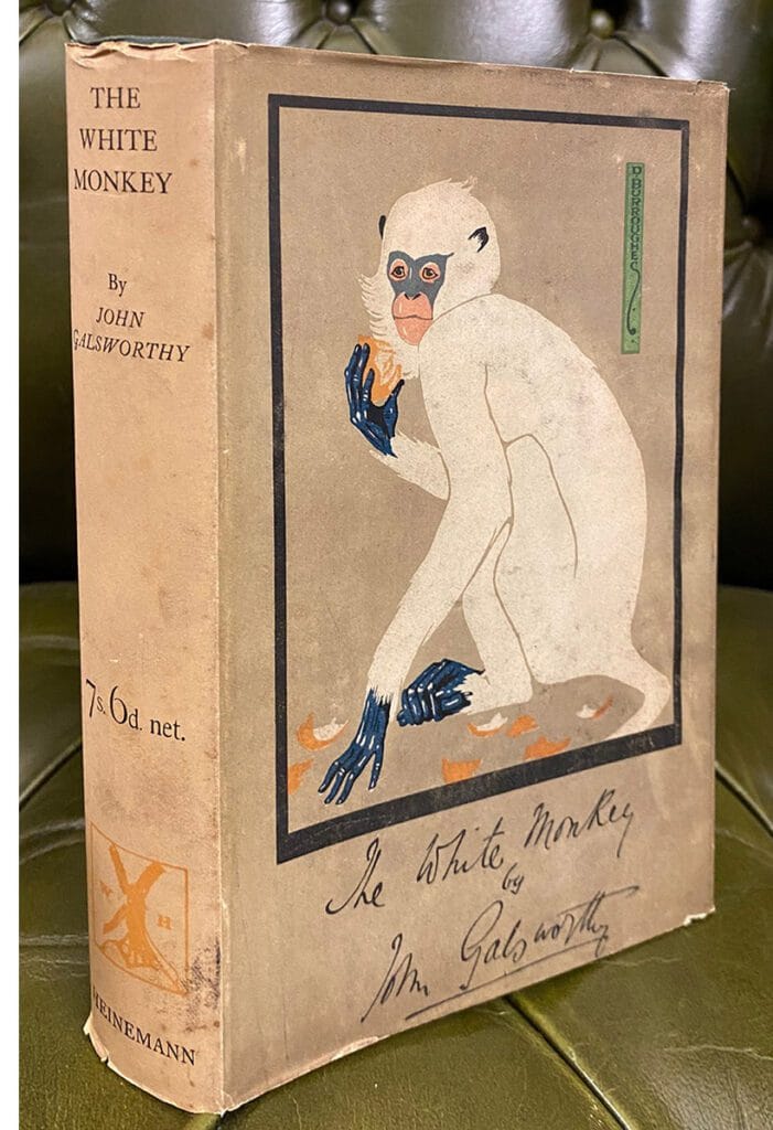 The cover of the first edition of The White Monkey by John Galsworthy featured an illustration by Dorothy Burroughes, one of Mary Stella Edwards’ contemporaries. Hugely talented, but now also largely forgotten.