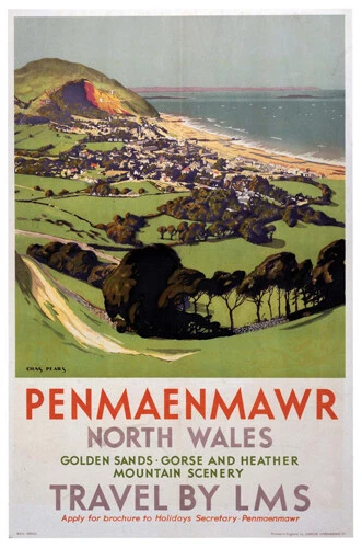 LMS Railway poster advertising the joys of Penmaenmawr